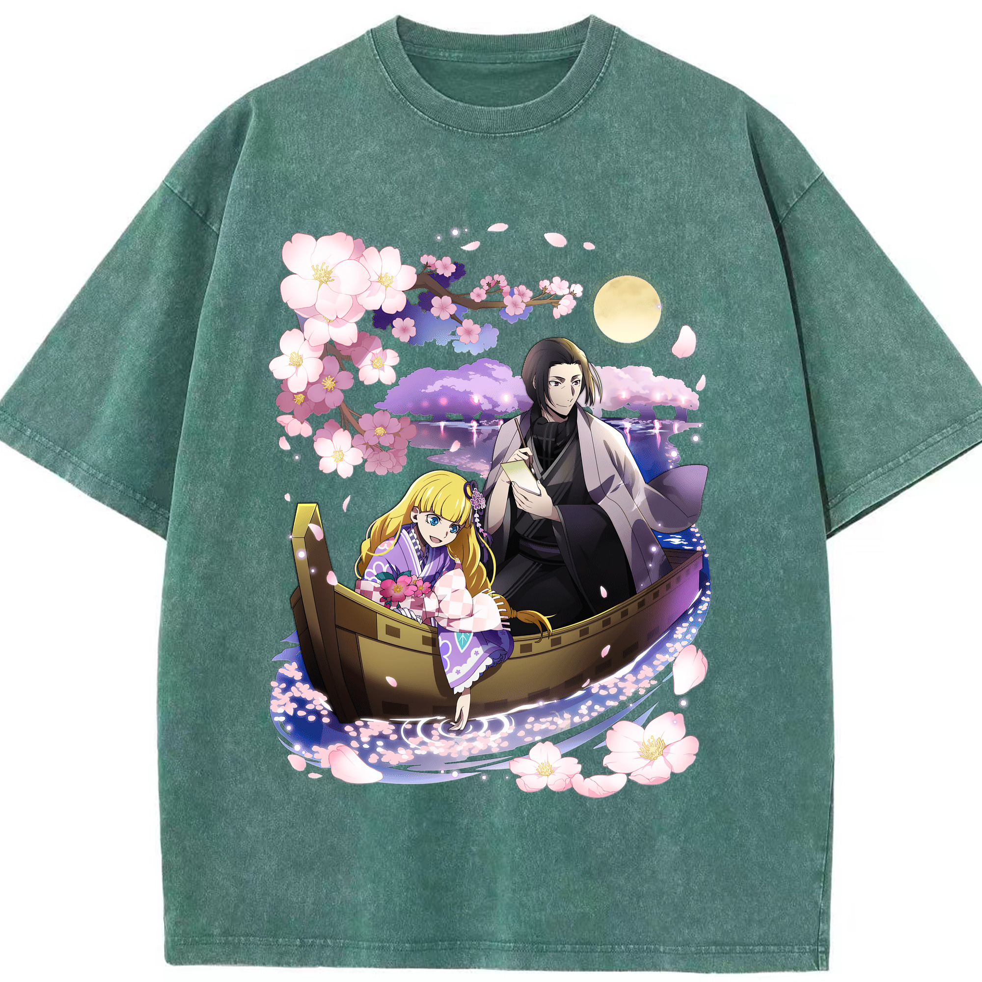 （画像用） 文豪ストレイドッグス Bungo Stray Dogs 綿100% ヴィンテージ風 半袖Tシャツ（フロントプリント）